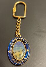 Vintage CN Tower Toronto Canada Rotating Key Chain picture