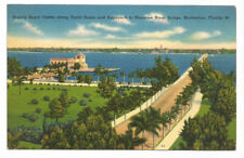 Bradenton Florida FL Postcard Manatee River Bridge & Pier picture