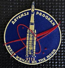 NASA ARTEMIS PROGRAM 2024 FIRST WOMAN ON MOON - ASTRONAUT MISSION PATCH - 3.5” picture