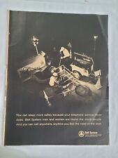1965 Vintage Original Magazine Ad Bell Telephone You Can Sleep More Safely picture