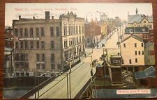 Maple Street Overview Looking South Manistee MI Michigan Vintage Postcard V84 picture