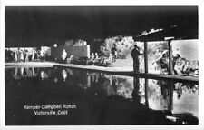 Kemper Campbell Ranch 1950s Swimming Pool RPPC Victorville California 3959 picture