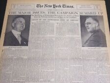 1932 OCTOBER 30 NY TIMES SPECIAL FEATURES - THE CAMPAIGN SUMMED UP - NT 7093 picture