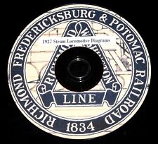 Richmond, Fredericksburg & Potomac Railroad 1937 Steam  Diagram PDF Pages on DVD picture