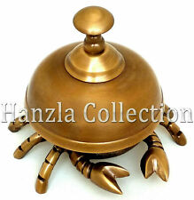 Vintage Brass crab style ornate desk bell Reception & Office Service Bell Item picture