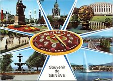 Postcard Switzerland Geneva - souvenir multiview posted 1984 picture