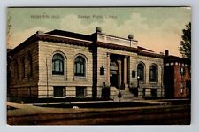 Goshen IN-Indiana, Public Library, Antique Vintage Souvenir Postcard picture