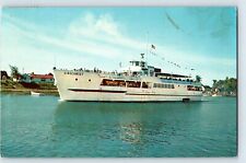 postcard 1959 postmark Hyannis harbor Cape Cod Massachusetts Siasconset boat picture