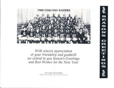 1980 Oakland Raiders Christmas Card bm picture