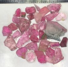 42 Carat Natural Tourmaline radish pink Crystal & Rough Facet from Afghan picture