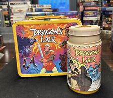 Vintage 1983 Dragon's Lair Aladdin Metal Lunchbox with Thermos picture