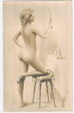 Risqué Postcard French Model, Color-- picture