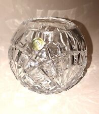Small Vintage Crystal Hand Cut Glass Rose Bowl Vase.  Ready For Summer Roses picture
