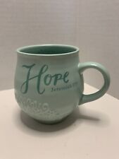 Dayspring “Hope” Stoneware Coffee Tea Mug Jeremiah 17:7 Scripture Bible Verse picture