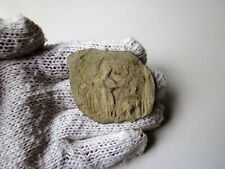 unique ancient late Roman or Byzantine lead embossed votive mystery tile. picture