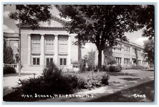 Wahpeton North Dakota ND Postcard Entrance to High School c1905 RPPC Photo picture