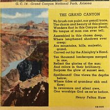 Postcard AZ Grand Canyon National Park Curteich-Chicago Linen 1946 picture
