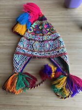 Handmade Peruvian Artisanal Traditional Beaded Chullo Hat picture