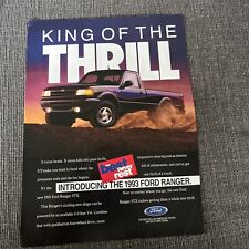 1993 Ford Ranger STX Pickup Truck King Of The Thrill Ad picture