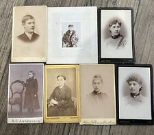 Lot Of 6 Antique Random Cabinet Cards Dahlstrom/Spoerl/ Various Studios picture
