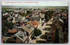 Birdseye View from Old South Tower Nantucket Massachusetts 1909 Postcard picture