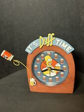 Rare It’s Duff Time Shelf Alarm Clock, Featuring Homer From The Simpsons. picture