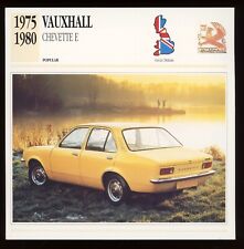 1975 - 1980  Vauxhall Chevette E  Classic Cars Card picture