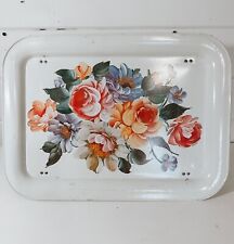 Vintage 60's Floral Serving TV Lap Tray | Mid Century picture