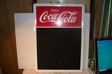 1990'S~ Vintage Original Coca-Cola Tin Metal Chalk Board Menu Board Sign 28