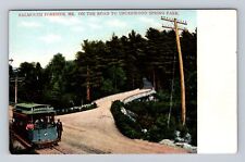Falmouth Foreside ME-Maine, On Road To Underwood Spring Park, Vintage Postcard picture