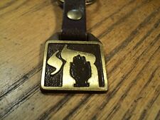 Vintage Arta Brass Key Ring Fob  - 3-9/16