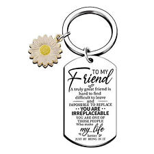 Friendship Keychain Stainless Steel True Friendship Key Ring To My Friend Gift picture