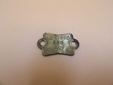 Vintage Brass Juniata County, Pa, Dog Tag Kennel Tax License #860 picture