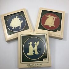 3 Hallmark Norman Rockwell Cameo Ornaments Limited Edition 1981 1982 1983 picture