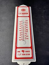 Vintage Mobile-Midway Oil 1960s-70  new all metal thermometer Advertising picture