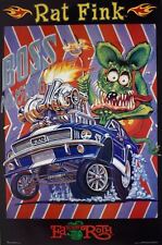 Rat Fink Art by Ed “Big Daddy” Roth Boss Mustang Vintage Poster 24 x 36 picture