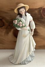 VTG 1980s Homco Charlotte rose 1468 Victorian lady porcelain figurine 8.5” picture