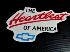 Nice Vintage Chevrolet Sticker Die Cut The Heartbeat Of America  picture
