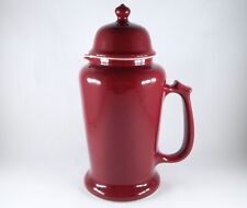 Vintage 1950's Burgundy Ceramic The Hollywood Cooler Pitcher For Hot or Cold picture