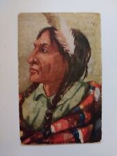 1910 An AMERICAN GENTLEMAN Native Indian Postcard ANTIQUE picture