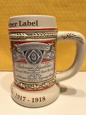 Vintage Evolution of the Budweiser Label Beer Stein- 1999 State Convention mint picture
