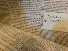 613 Andrew Jackson Assassination 40 issues Washington Newspapers Slavery Trade picture