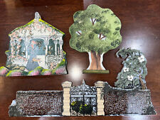 Shelia's Collectibles 1992 SIGNED GAZEBO w/ VICTORIAN WOMAN SHEILAS Wood Decor picture