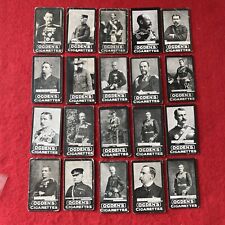 1901 1902 Large OGDEN’S TAB Military GENERALS/ OFFICERS Tobacco Card Lot  (20) picture