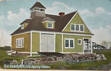 Rye Beach NH Life Saving Station New Hampshire Vintage Postcard c1910 picture