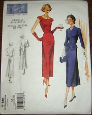 Vogue V1136 Uncut Sewing Pattern Original 1945 Design Jacket & Dress Sz 6-12 picture