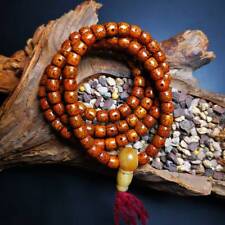 Old Tibetan Mala Beads Necklace,7mm Lotus Seeds Prayer Beads picture