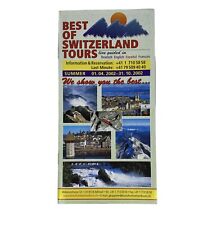 Vtg 2002 Best of Switzerland Travel Tour Brochure Ads Swatch Stanserhorn picture
