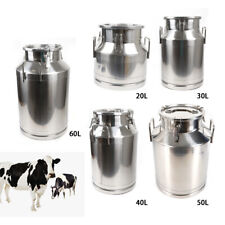 20-60L Milk Can Wine Pail Bucket Tote Jug Oil Dairy Pot Bucket Stainless Steel picture