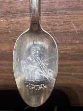 Vintage Silver Presidential Collector Spoon John Adams & John Marshall Wm Rogers picture